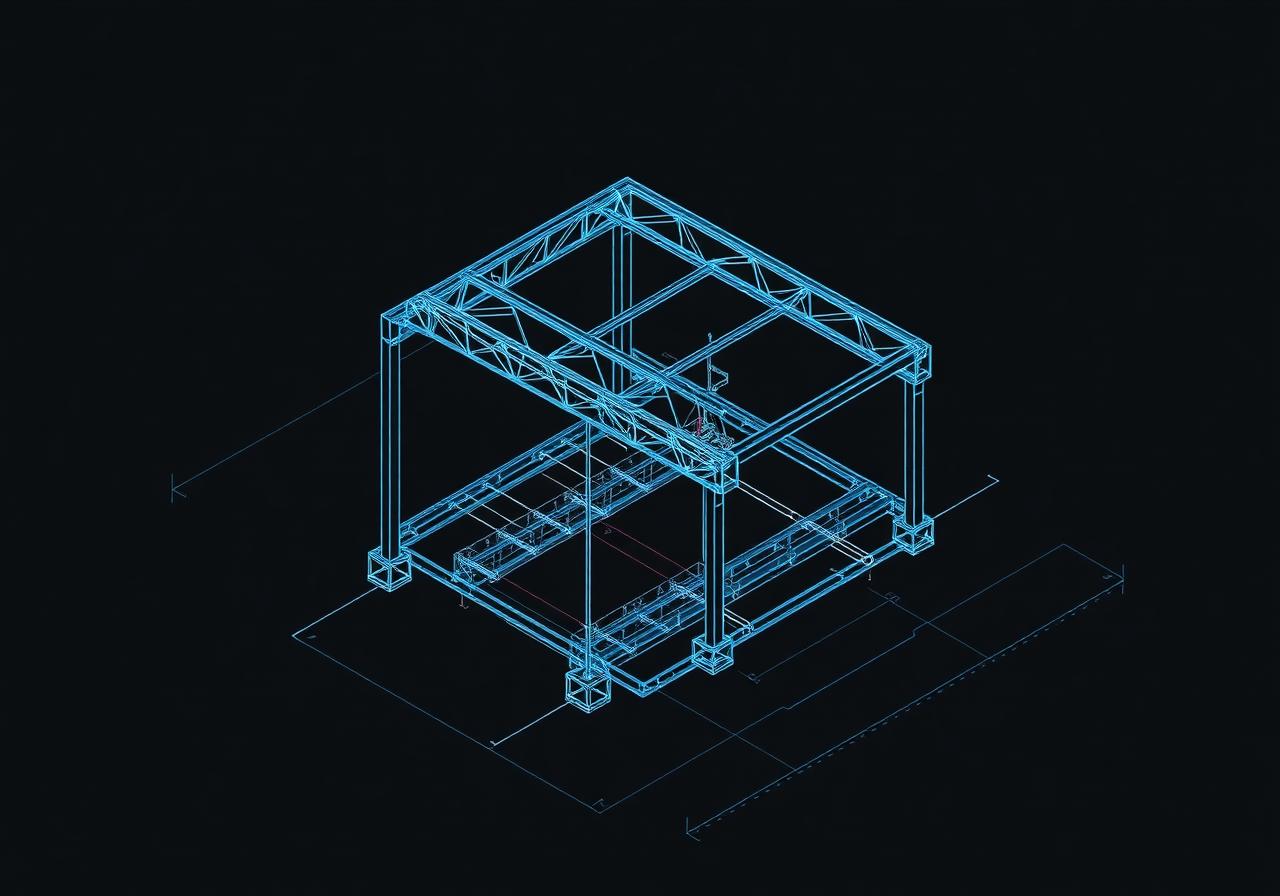 Structural steel shop drawings and fabrication documentation